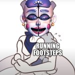 I made this template owo | RUNNING FOOTSTEPS | image tagged in pigment s watching you ______ | made w/ Imgflip meme maker