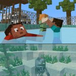 minecraft drowning template