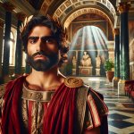 caesar in his roman palace