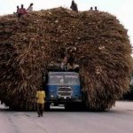 Overloaded truck