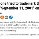 jew Tried To TradeMark Phrase September 11 2001