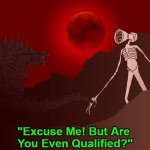 Excuse Me! But Are You Even Qualified? meme