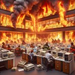 the technology department on fire