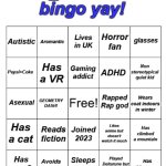 can we make this a thing lol | image tagged in ham's bingo board,trends,fun | made w/ Imgflip meme maker