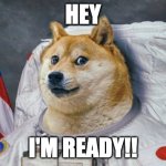 Cryptos Ready for Lift Off | HEY; I'M READY!! | image tagged in cryptos ready for lift off | made w/ Imgflip meme maker