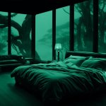 Lonely Bedroom In The Rain template