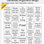 Ukrainian Argument Bingo meme