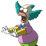 Krusty the Clown running