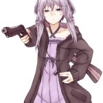 yuziki yukari with a gun template