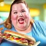 Fat Chick with Sub Food