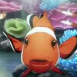 Animated clownfish GIF Template