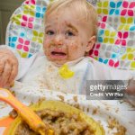 baby messy food face