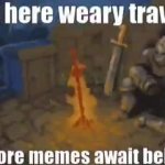 Rest here weary traveler GIF Template