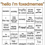FoxedMemes Bingo meme