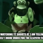 just ONE more...*4 hours later* | ME WATCHING YT SHORTS AT 1 AM TELLING MYSELF 1 MORE VIDEO FOR THE 8,529TH TIME | image tagged in gifs,never gonna give you up,never gonna let you down,never gonna run around,rick roll,suckers | made w/ Imgflip video-to-gif maker