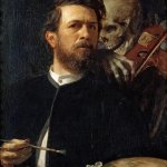Skeleton painting