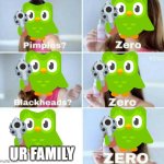Pimples, Zero! | UR FAMILY | image tagged in pimples zero | made w/ Imgflip meme maker