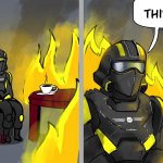Helldiver This is fine meme