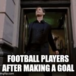 Spiderman 3 is back in theatres! | FOOTBALL PLAYERS AFTER MAKING A GOAL | image tagged in gifs,funny memes,soccer | made w/ Imgflip video-to-gif maker