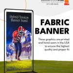 Dynamic Tension Fabric Banner Stands for Any Setting!
