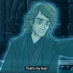 Anakin Congratulating Luke