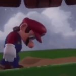 Sad Mario walk GIF Template