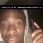 On the phone with God