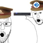 dyno officer | image tagged in soyjak pointing | made w/ Imgflip meme maker