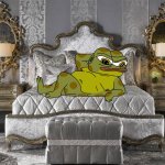 hoppy the frog in bed