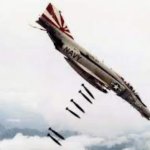 F-4 phantom bombing run