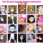 top 20 favorite female characters volume 5 | image tagged in top 20 most favorite female characters volume 5,female,mario,anime,video games,k-on | made w/ Imgflip meme maker