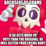 Backseat of shame meme