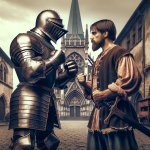 Strong knight versus poor peasant
