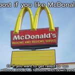 Repost if you like McDonald’s better