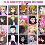 top 20 favorite female characters volume 5