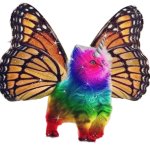 Rainbow Butterfly Unicorn Kitten