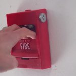 Fire Alarm Pull Station. GIF Template