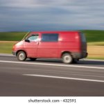 Red Van Speeding