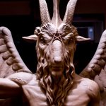 Satan statue Devil Lucifer evil JPP Nazis, KKK, MAGA, Trump