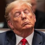 Sleepy Donald Trump