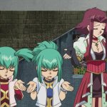 Luna, Leo and Akiza shrugs