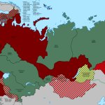 Russian Civil War map meme