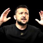 Zelensky hands up