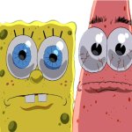 spongebob and patrick stare