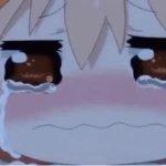 crying anime girl GIF Template