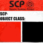 SCP Blank Template Keter Label