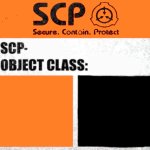 SCP Blank Template Euclid/Keter Label