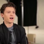 Tom Holland hates cats GIF Template