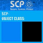 SCP Blank Template Label