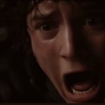 Frodo screams "Gandalf"